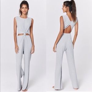 Light grey Isa Rib Jumpsuit